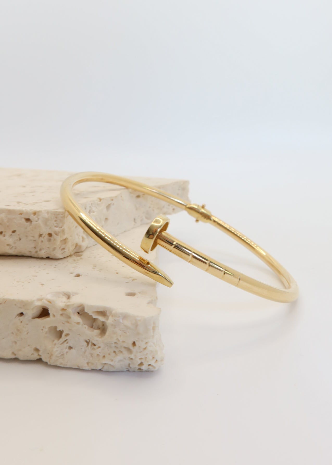 Gold shop nail bangle