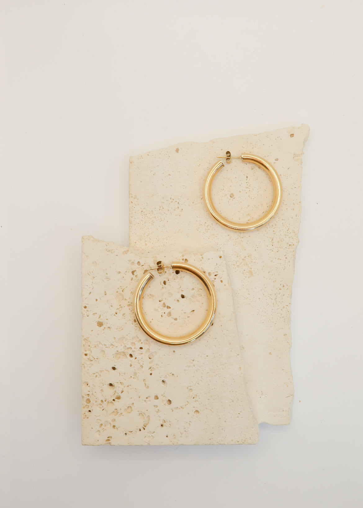 9ct Yellow Gold Jumbo Hoops