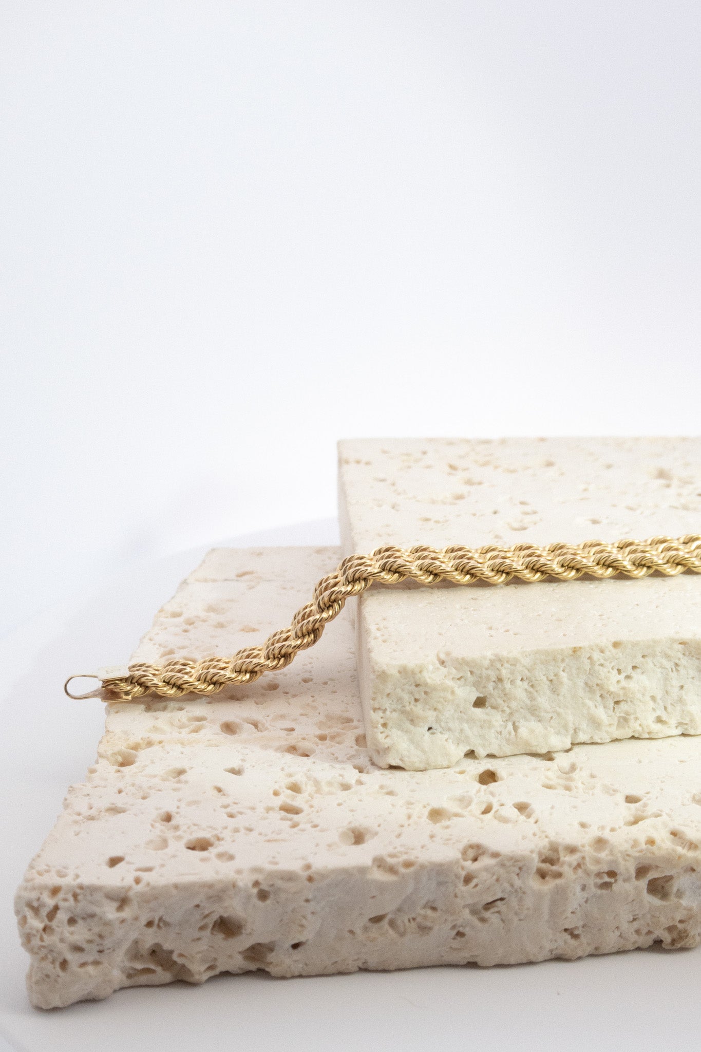 9ct Yellow Gold Triple Rope Chain Bracelet