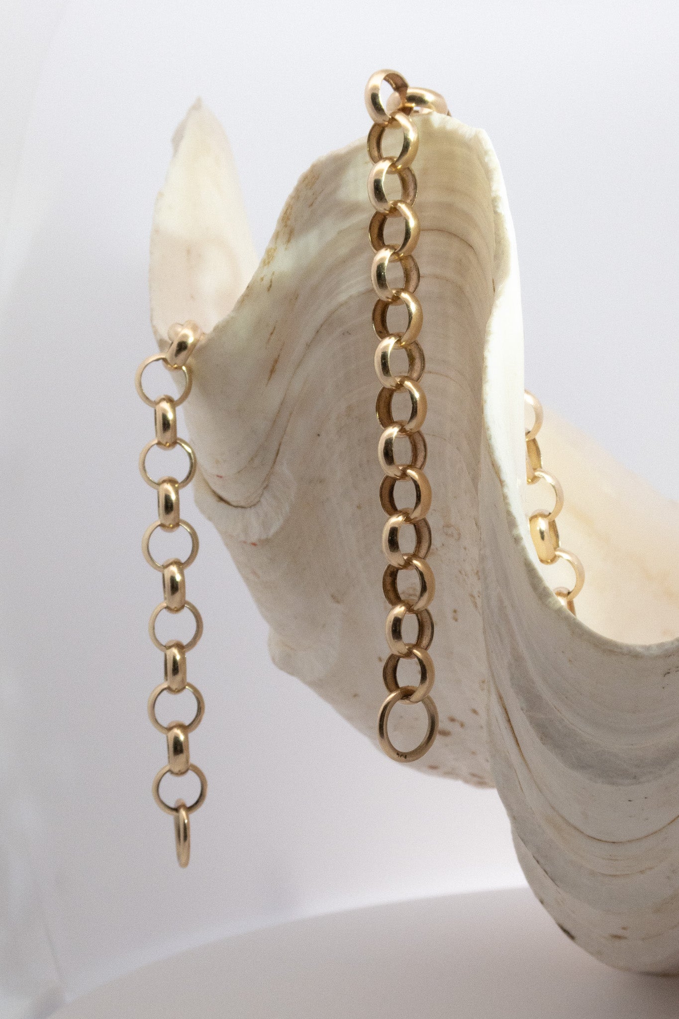 9ct Yellow Gold Open End Thick Belcher Chain