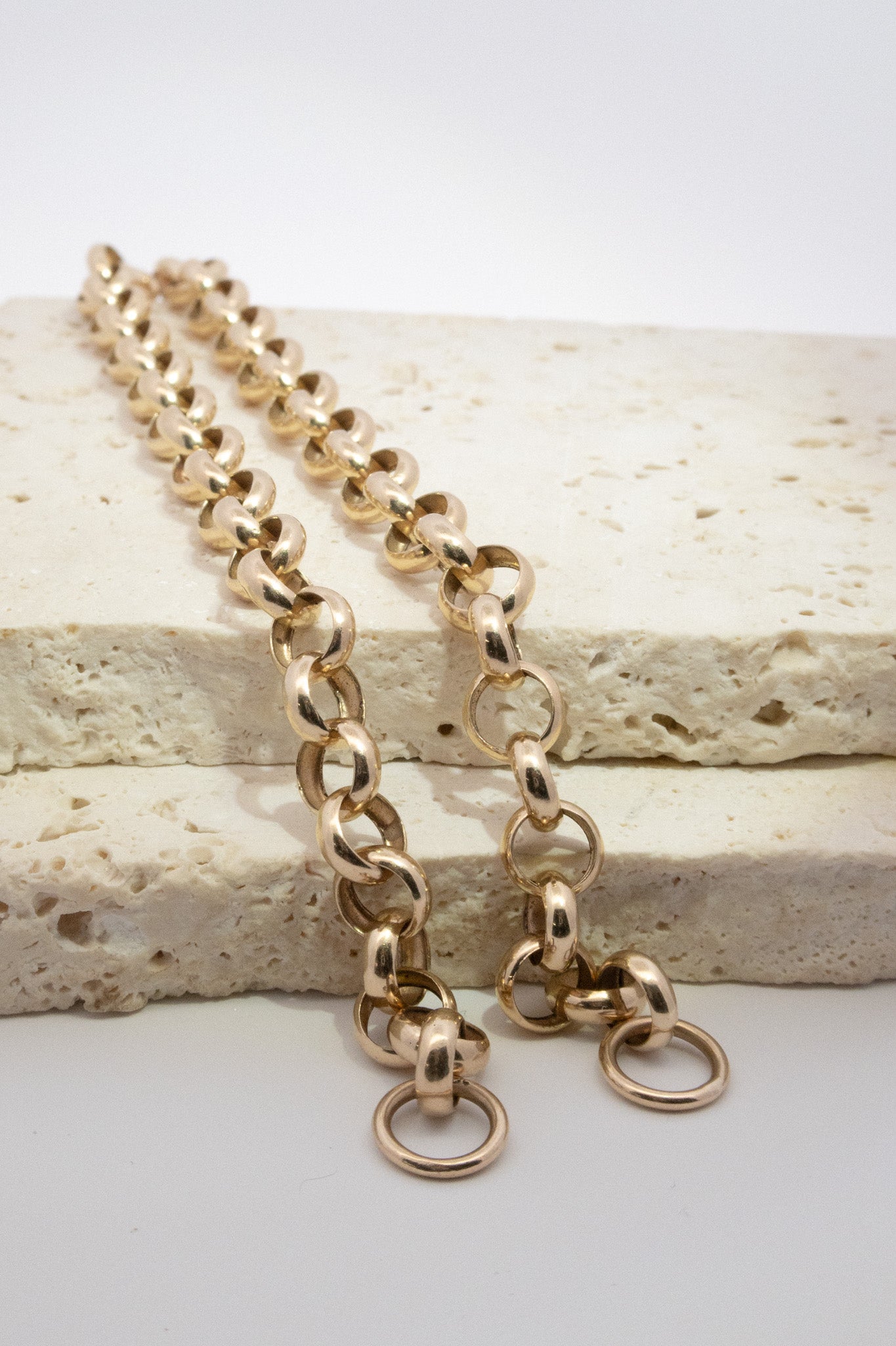 9ct Yellow Gold Open End Thick Belcher Chain