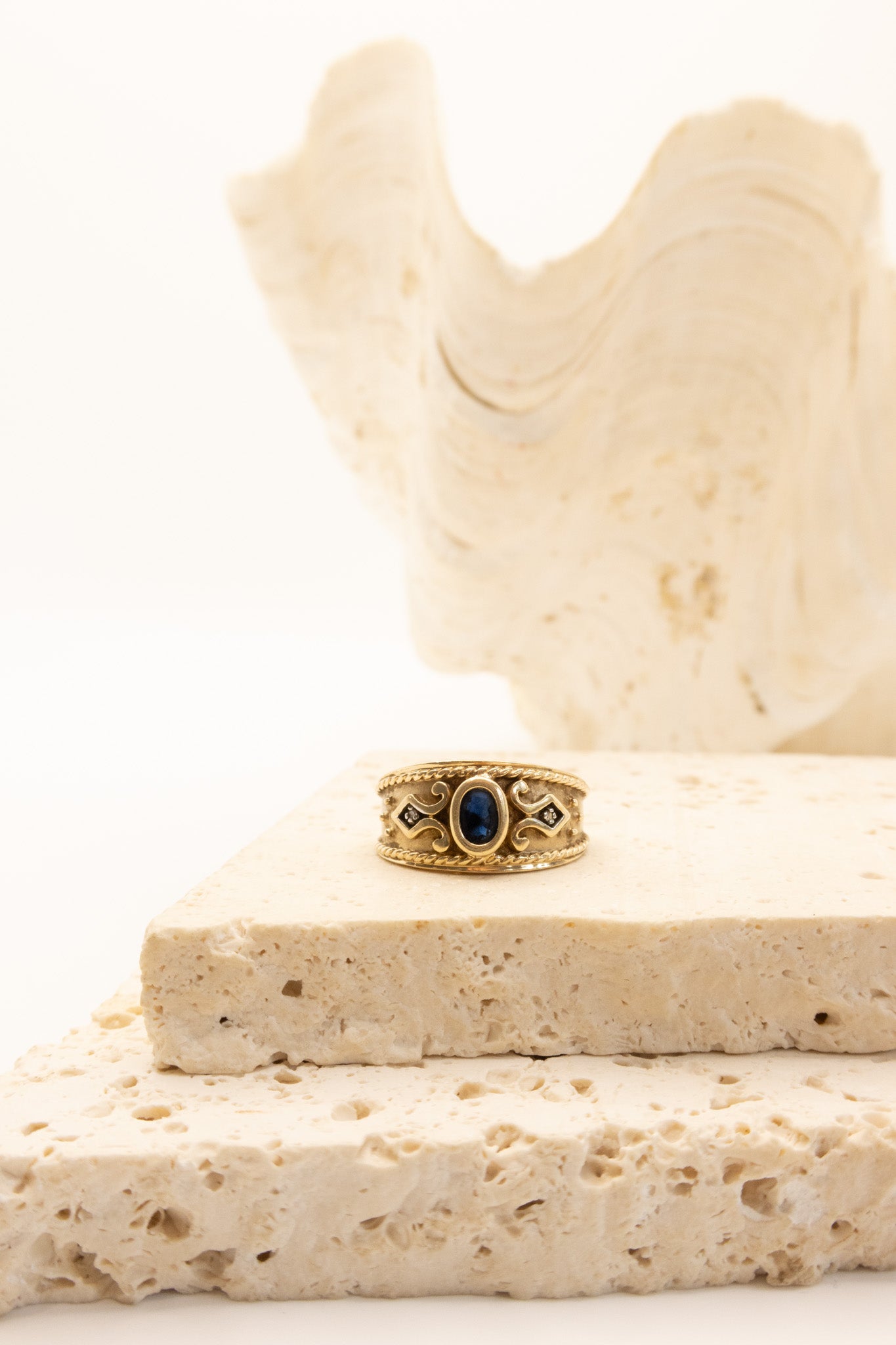 9ct Yellow Gold Etruscan Revival Ring