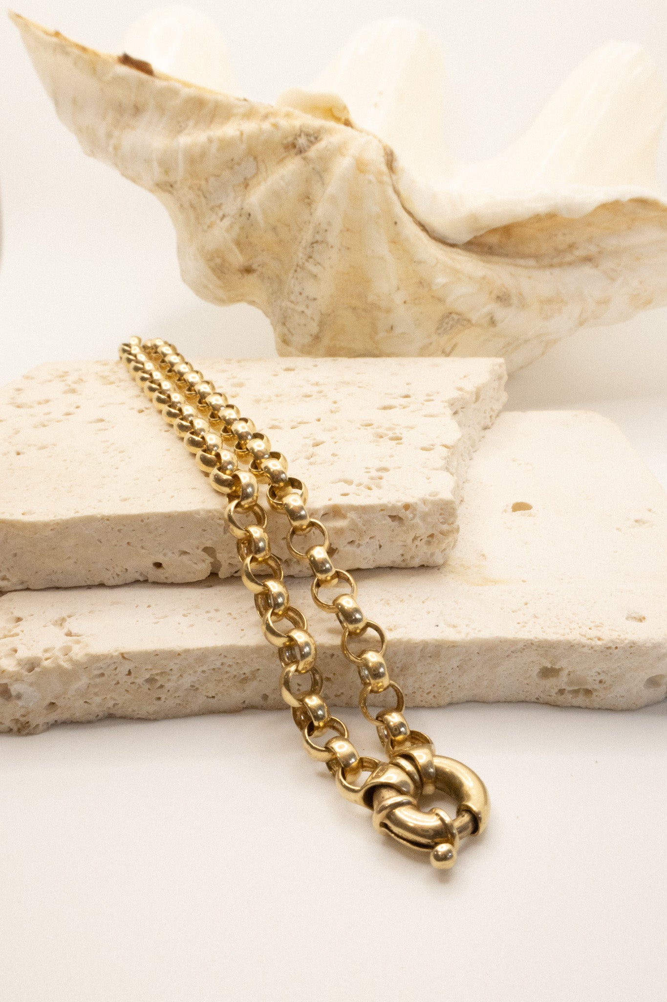 9ct Yellow Gold Heavy Rolo Chain