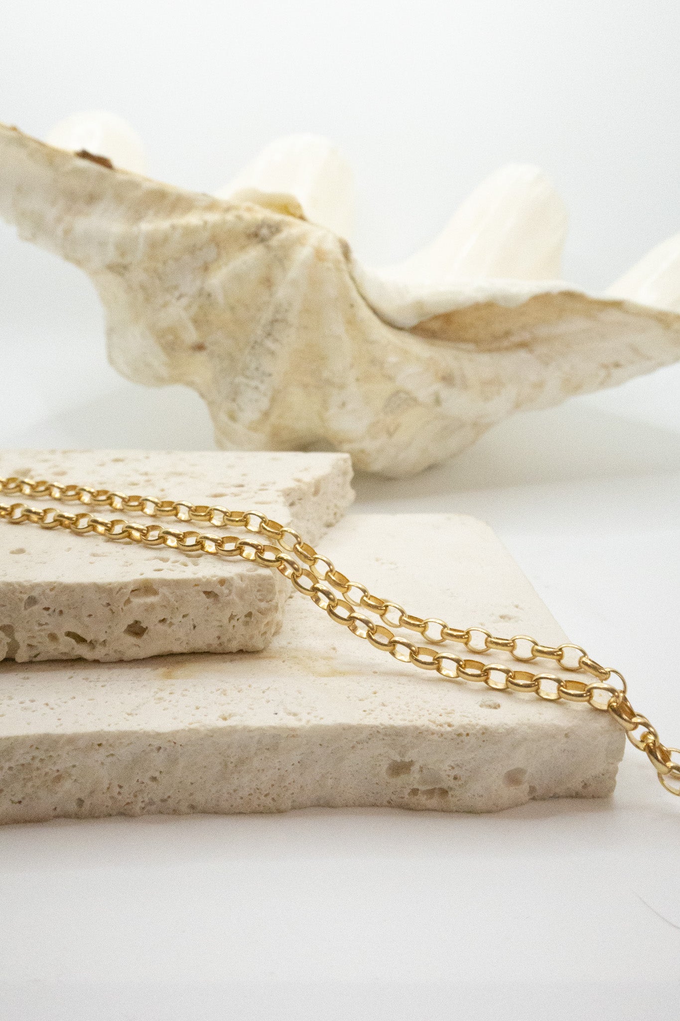 9ct Yellow Gold 60cm Medium Rolo Chain