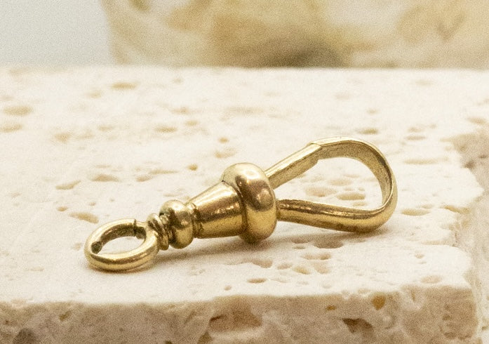 9ct Yellow Gold Swivel Dog Clasp (no jump ring)