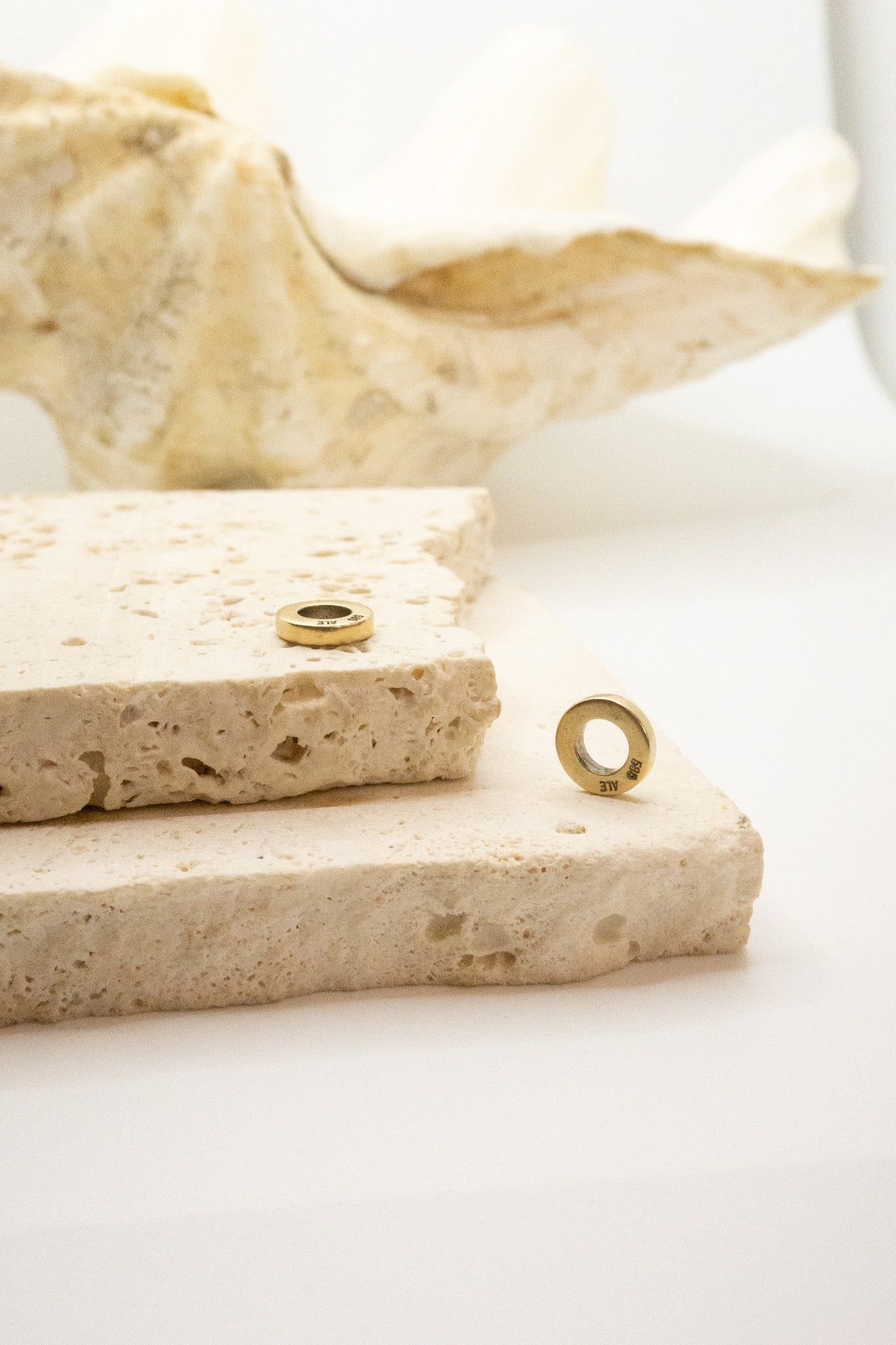 14ct Yellow Gold Thin Spacer Bead