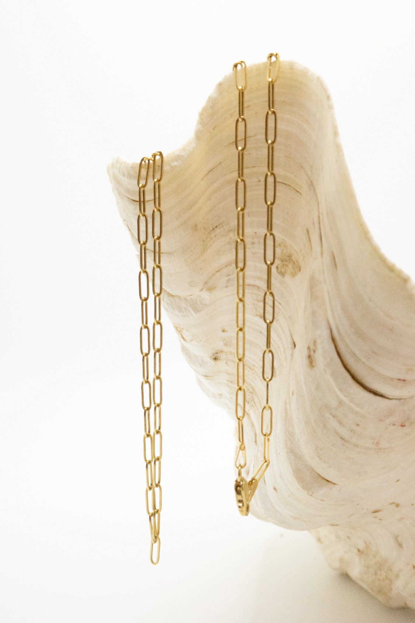 18ct Yellow Gold Paperclip Link Necklace