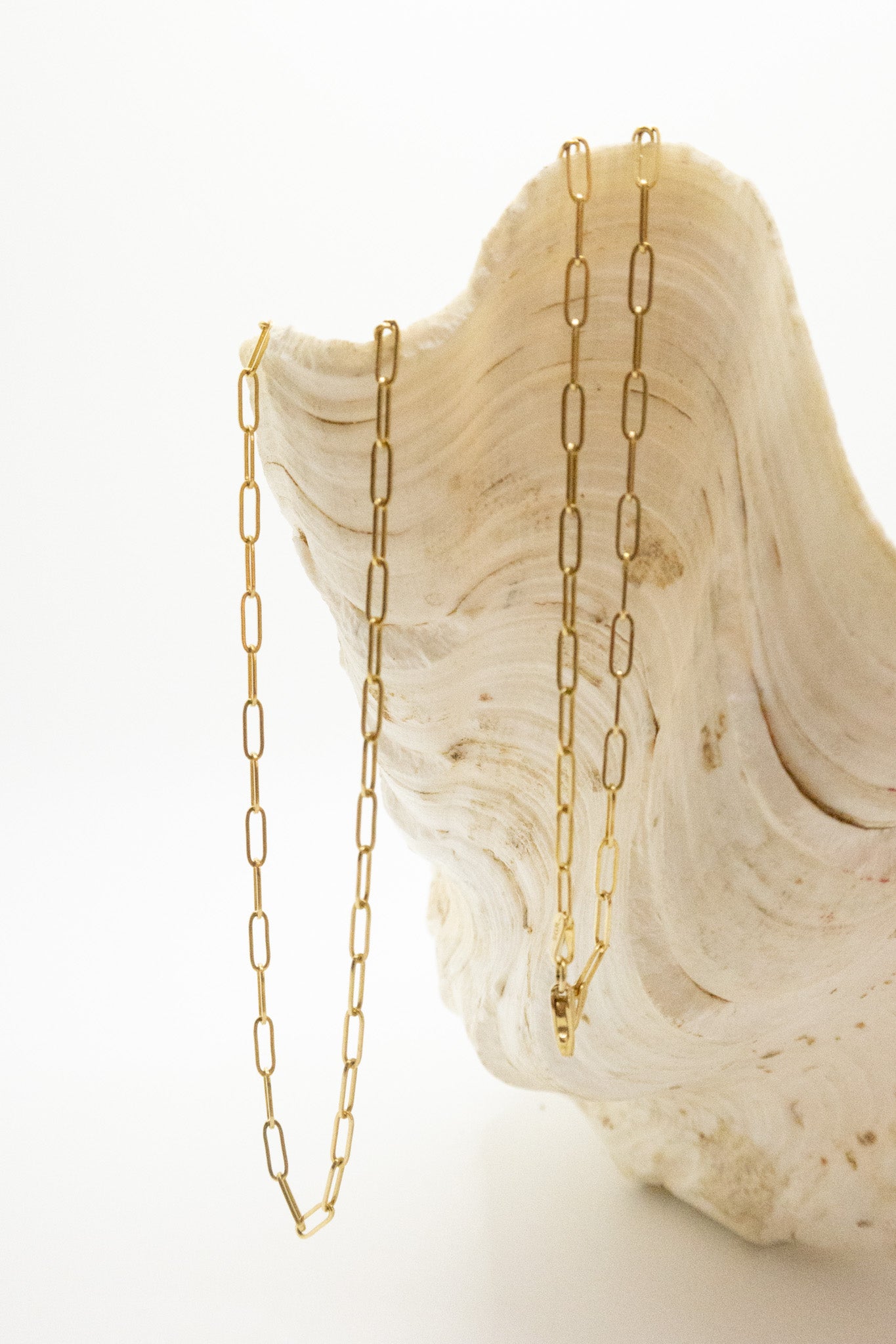 18ct Yellow Gold Paperclip Link Necklace