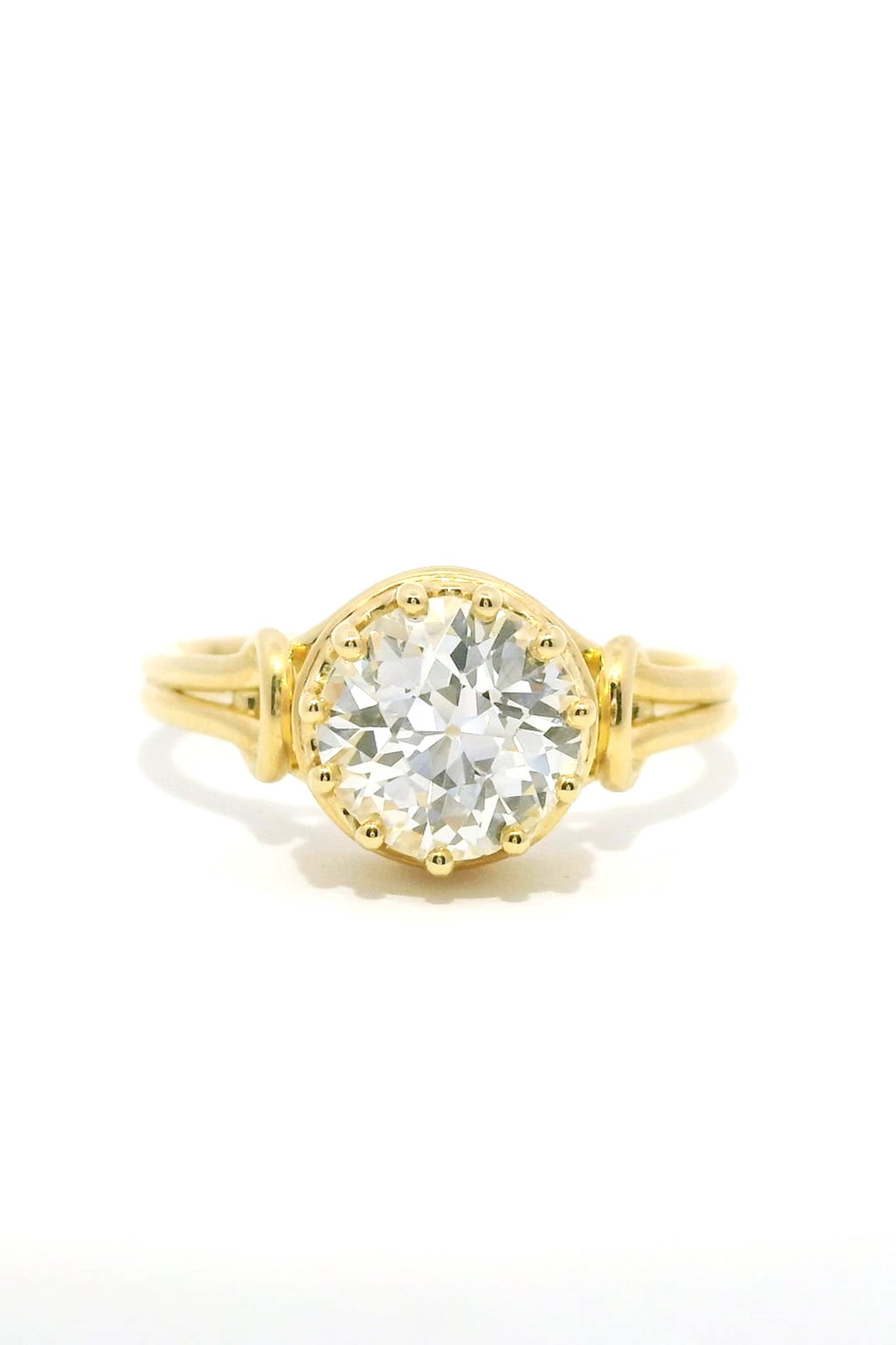 18ct Yellow Gold 1.21ct Old European Cut Diamond Ring