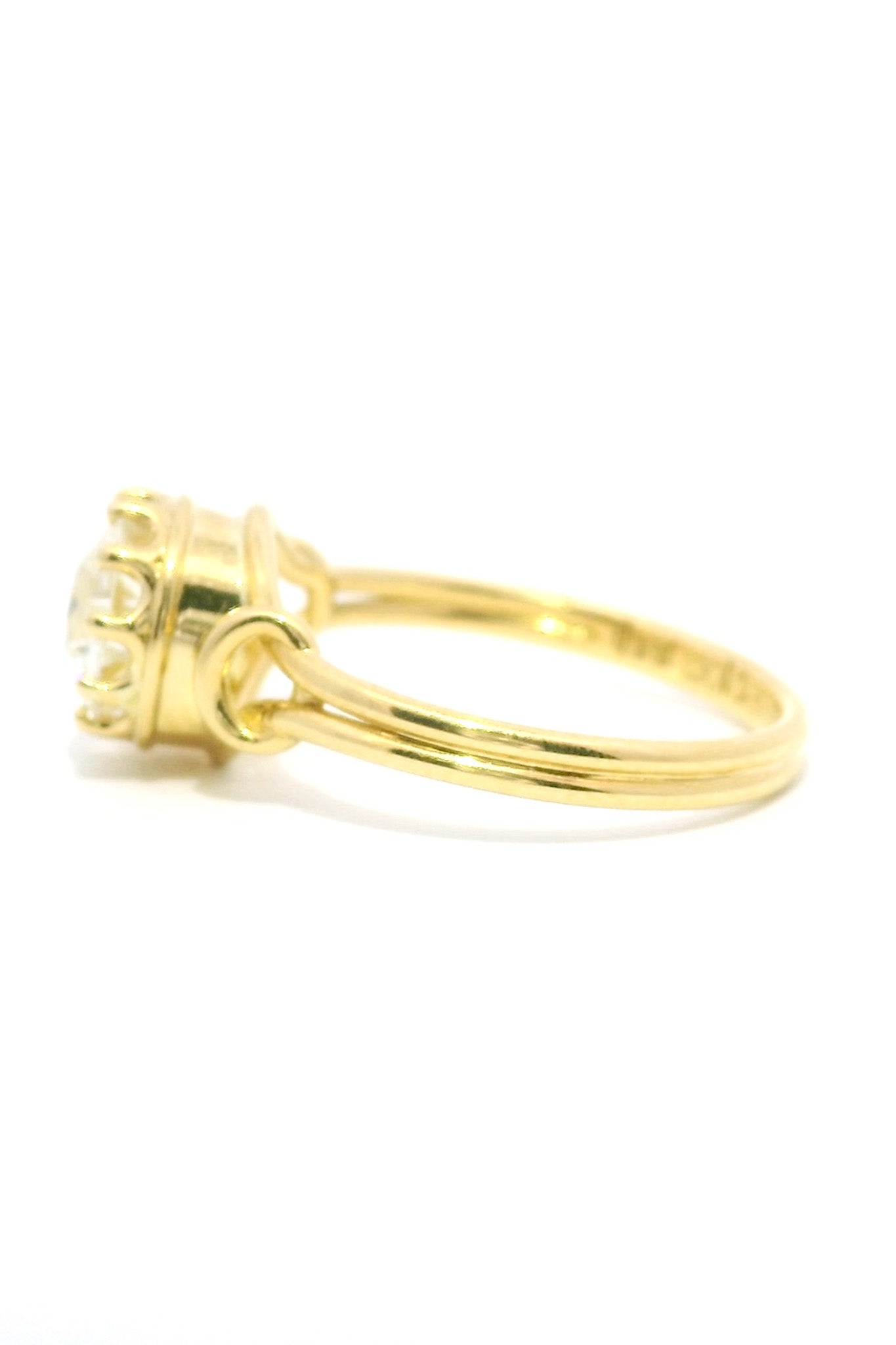 18ct Yellow Gold 1.21ct Old European Cut Diamond Ring