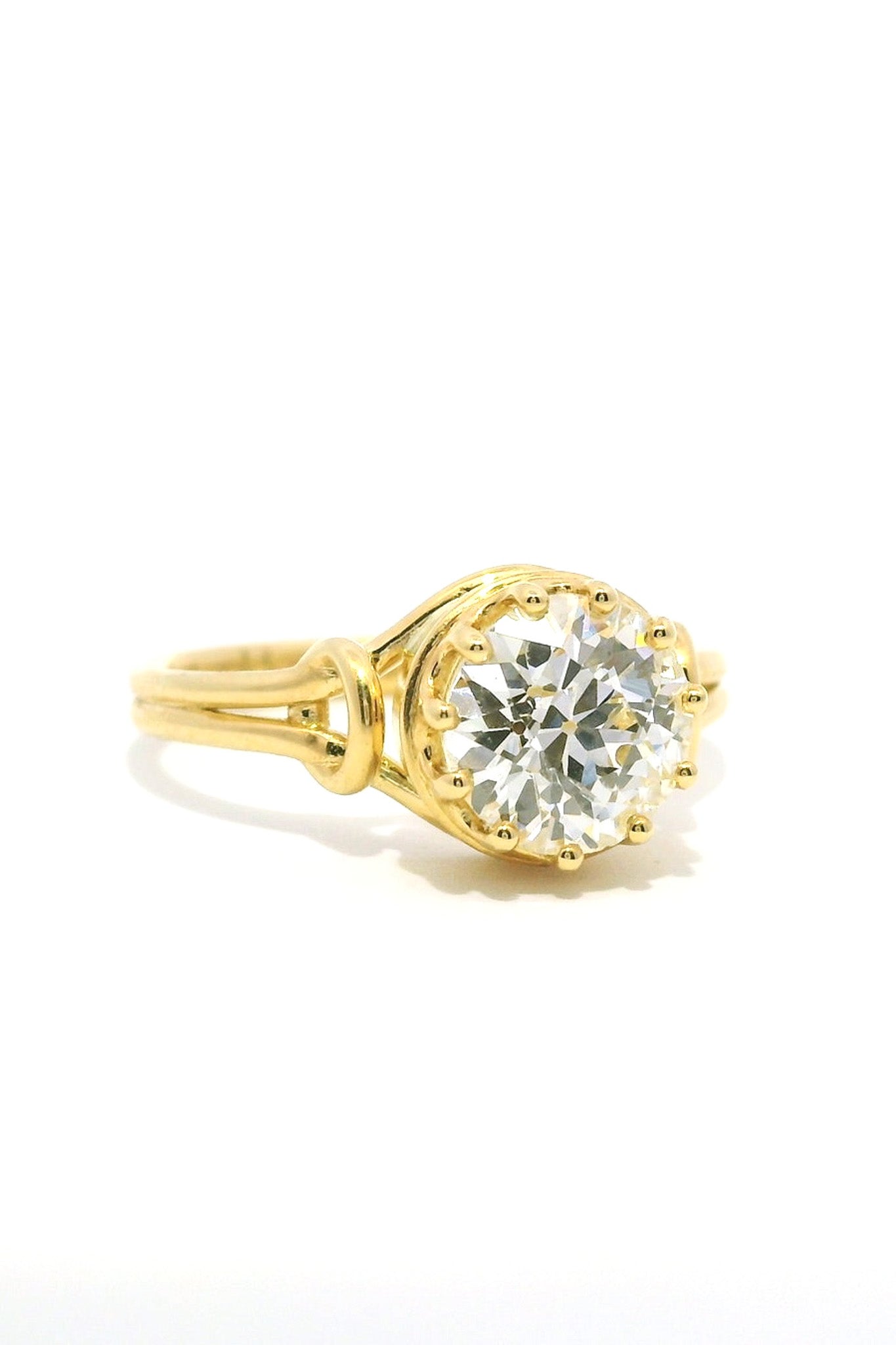 18ct Yellow Gold 1.21ct Old European Cut Diamond Ring