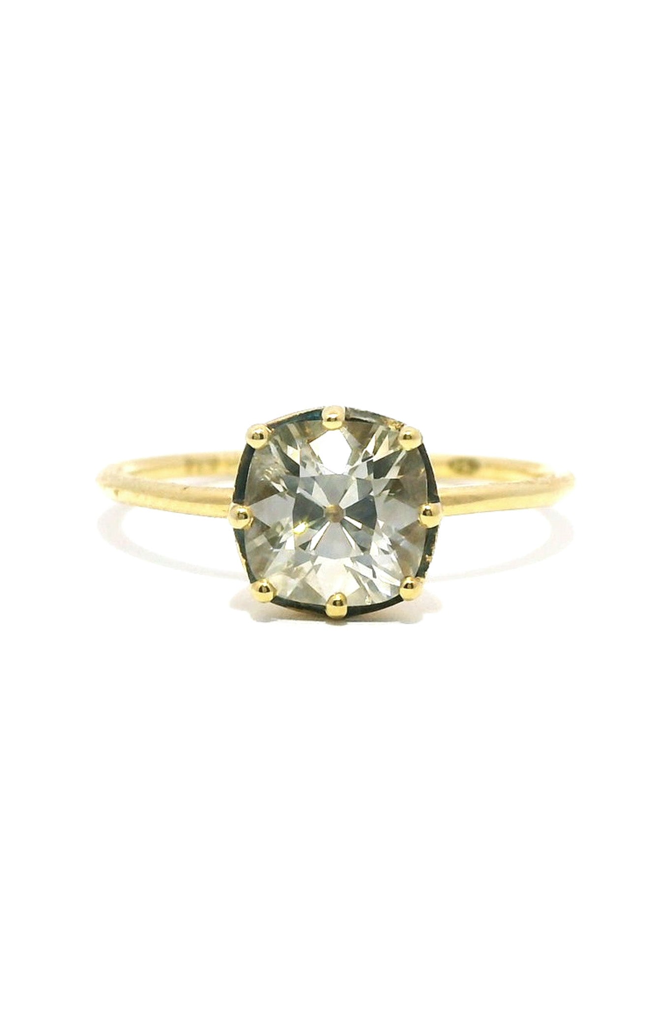 18ct Yellow Gold Cut Down Collet 1.1ct Diamond Ring